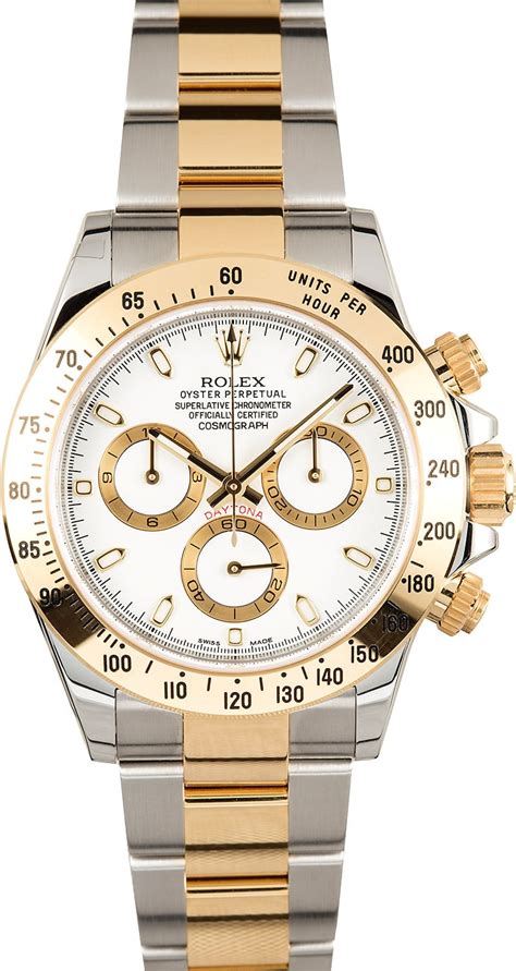 rolex daytona automatic two tone mit weißem zifferblatt|rolex 116523 review.